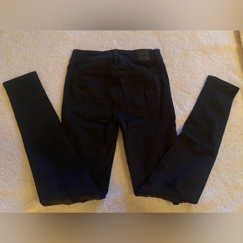 American Eagle black skinny stretchy jeans size 00